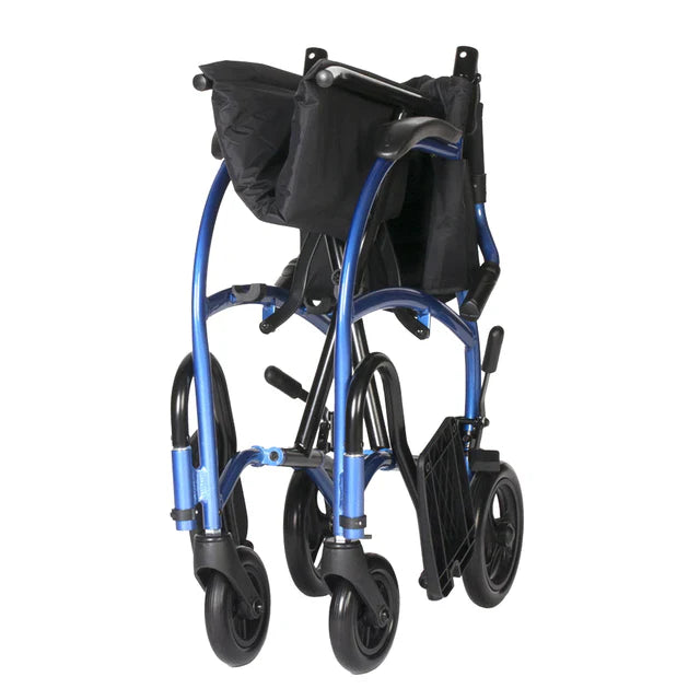 Dark Slate Gray Strongback Excursion 8 Folding Transport Wheelchair