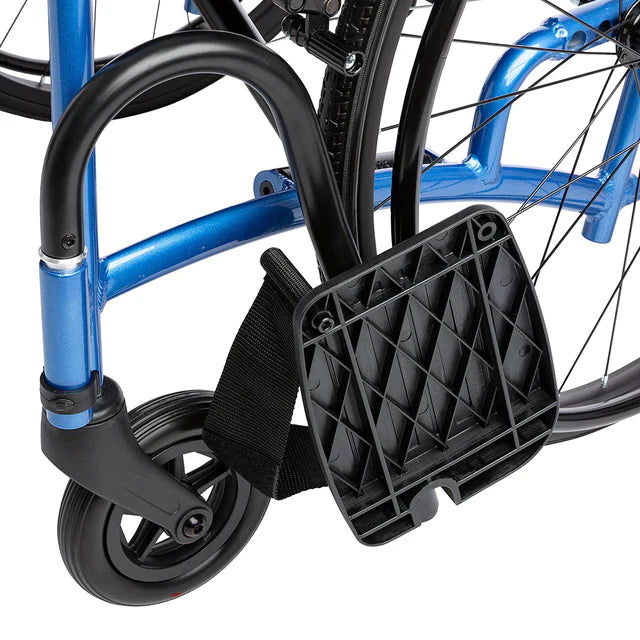 Dark Slate Gray Strongback Excursion 8 Folding Transport Wheelchair