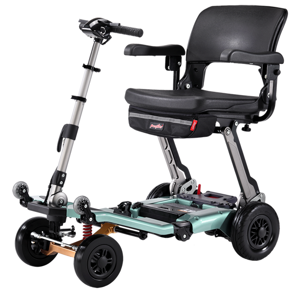 Dark Slate Gray FreeRider USA Luggie Super Plus 4 - Mobility Scooter