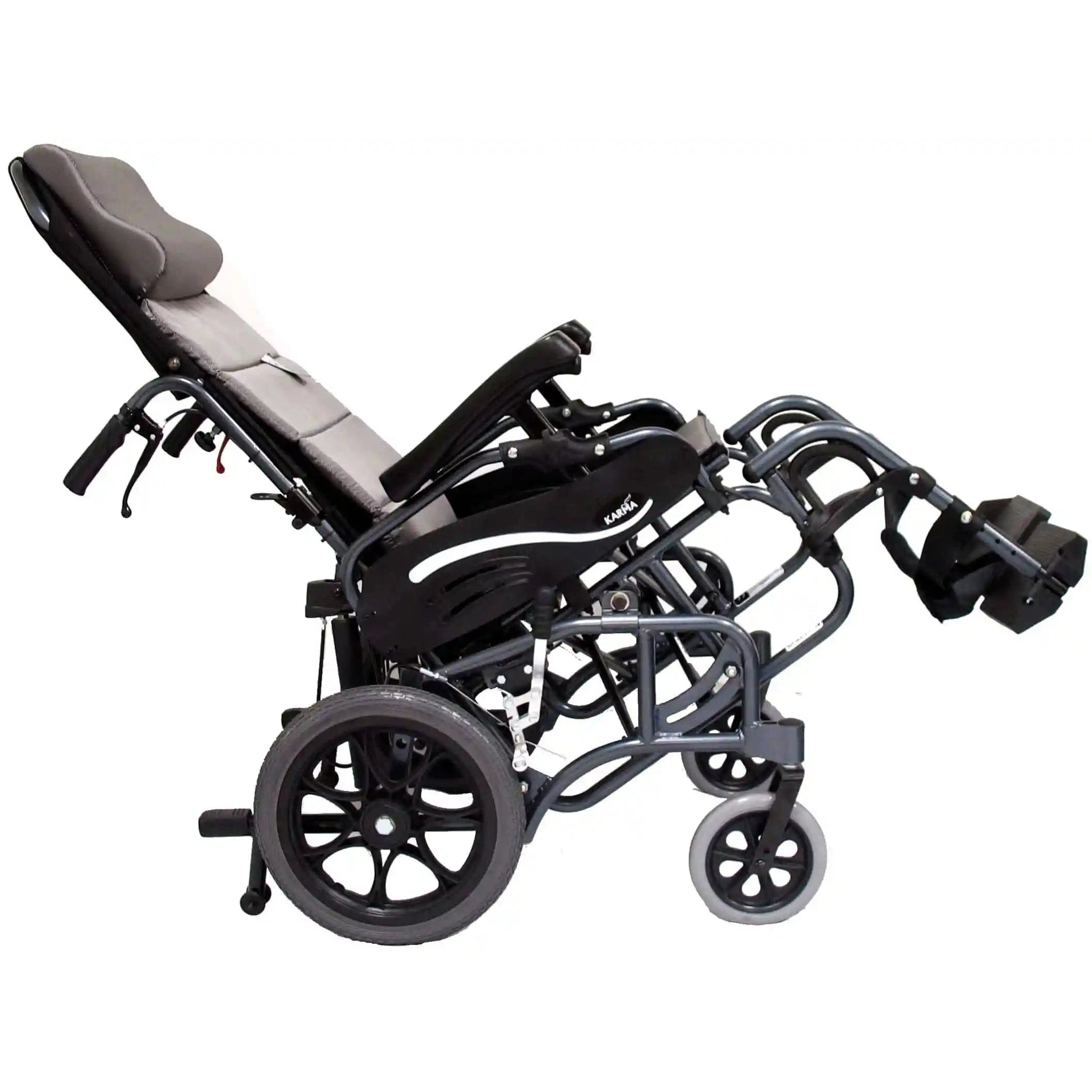 Dark Slate Gray Karman VIP-515-TP Lightweight Tilt-In-Space Manual Wheelchair