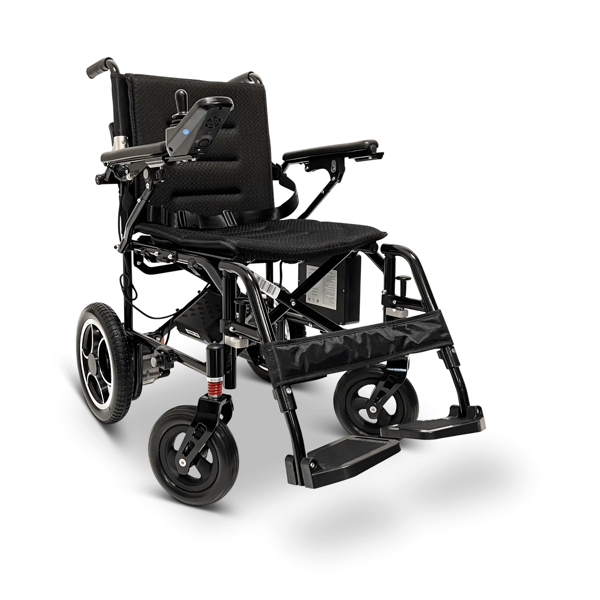 Black ComfyGO X-7 Lightweight Foldable Electric Wheelchair