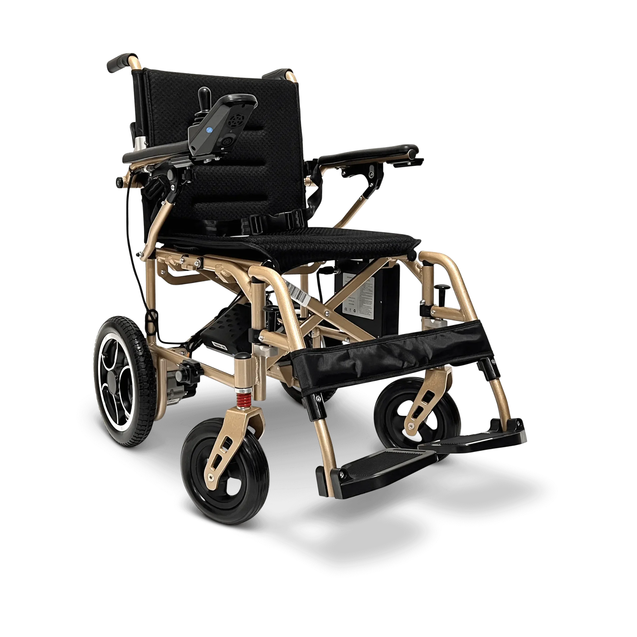 Black ComfyGO X-7 Lightweight Foldable Electric Wheelchair