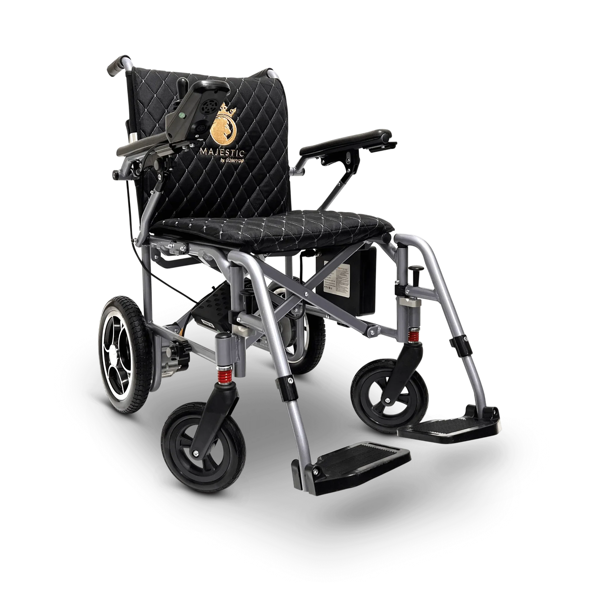 Dark Slate Gray ComfyGO X-7 Lightweight Foldable Electric Wheelchair