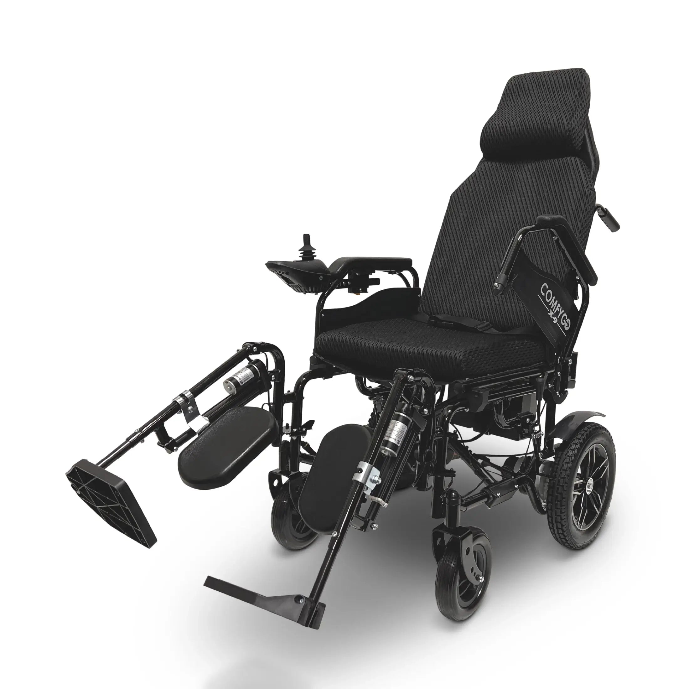Dark Slate Gray ComfyGO X-9 Remote Controlled Electric Wheelchair, Automatic Reclining Backrest & Lifting Leg Rests