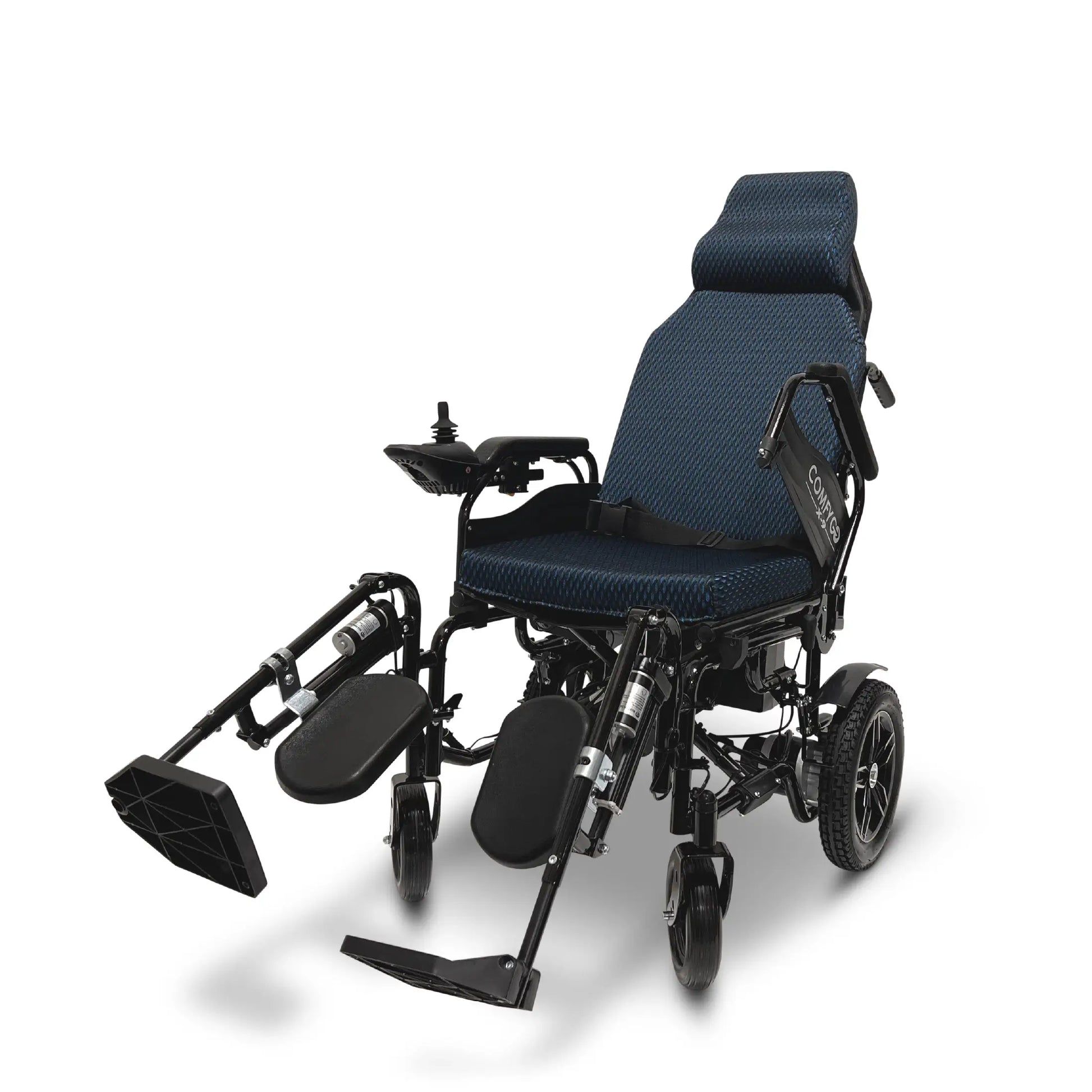 Light Gray ComfyGO X-9 Remote Controlled Electric Wheelchair, Automatic Reclining Backrest & Lifting Leg Rests