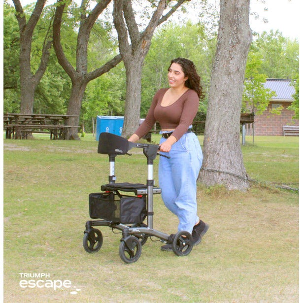 Dark Khaki Triumph Escape Folding Portable Rollator