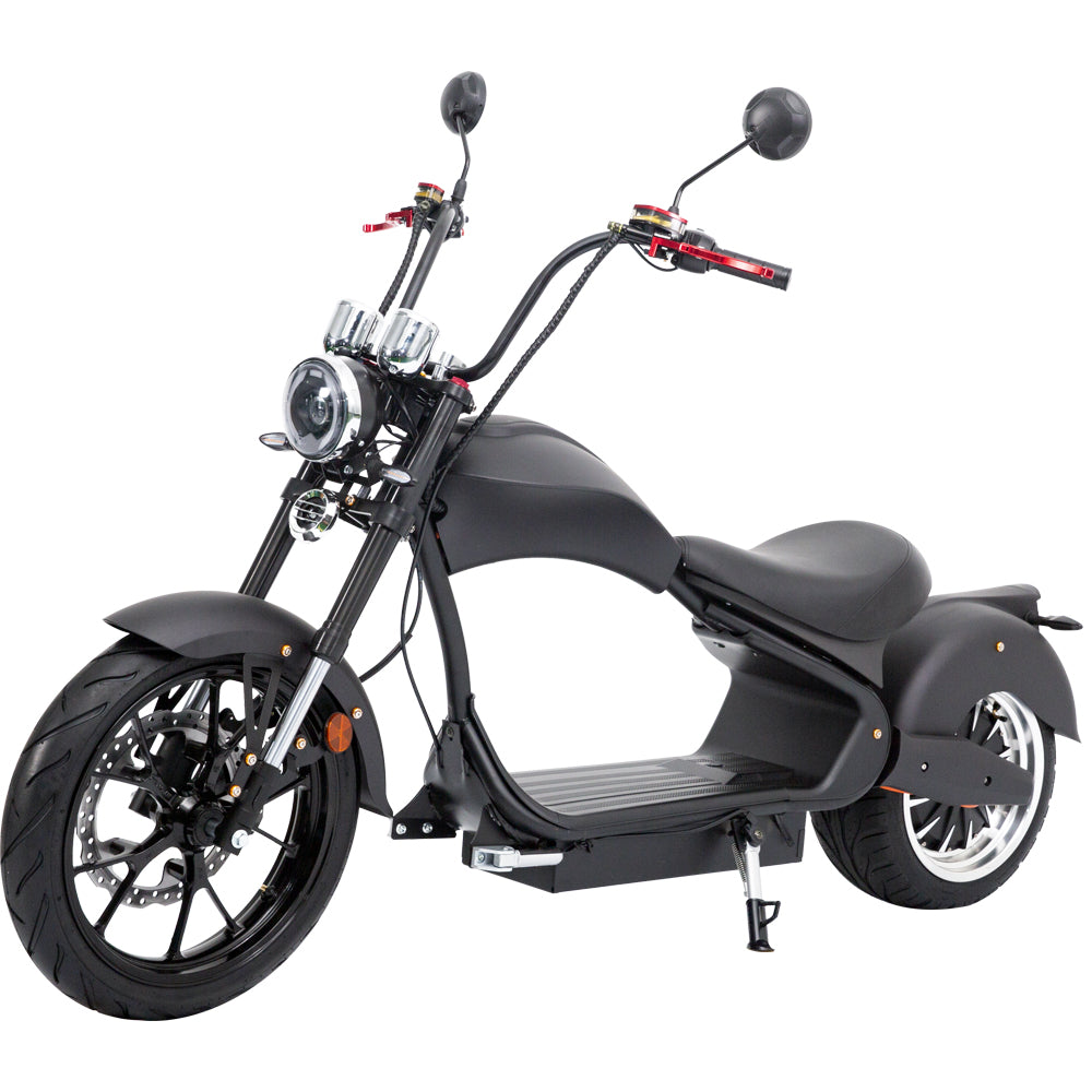 Dark Slate Gray SoverSky MH3 Chopper Motor Scooter