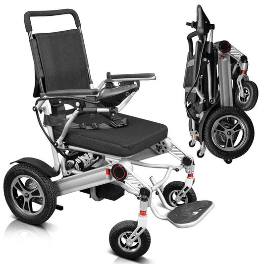 Dark Slate Gray Vive Health Foldable Power Wheelchair