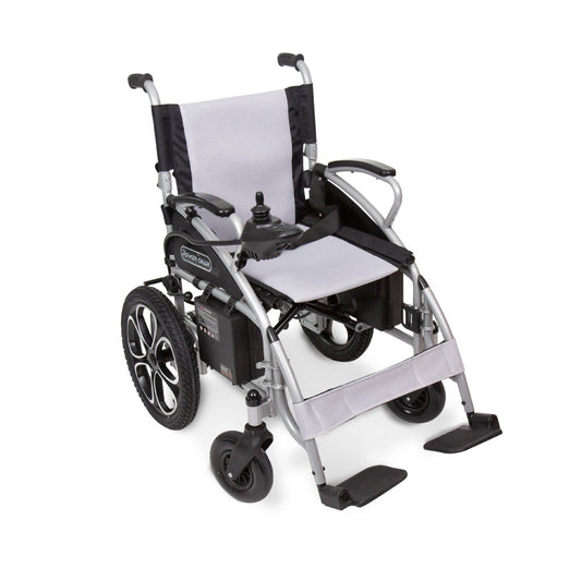 Light Gray Vive Health Compact Folding Electric Wheelchair