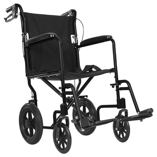 Dark Slate Gray Vive Health Transport Wheelchair