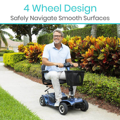 Light Gray Vive Health 4 Wheel Mobility Scooter