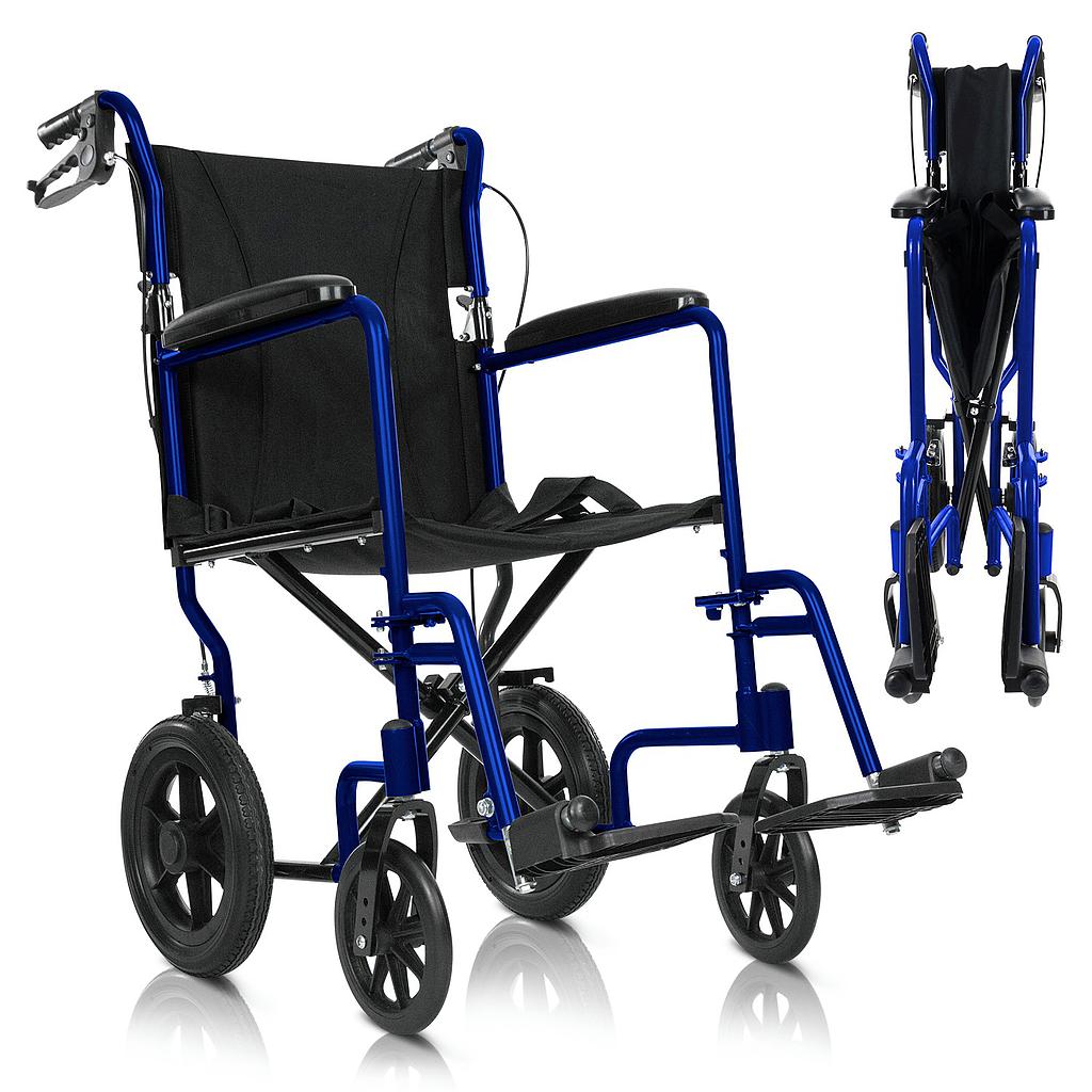 Dark Slate Gray Vive Health Transport Wheelchair