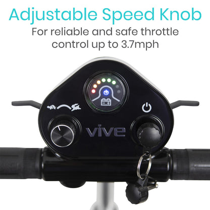 Black Vive Health Folding Mobility Scooter
