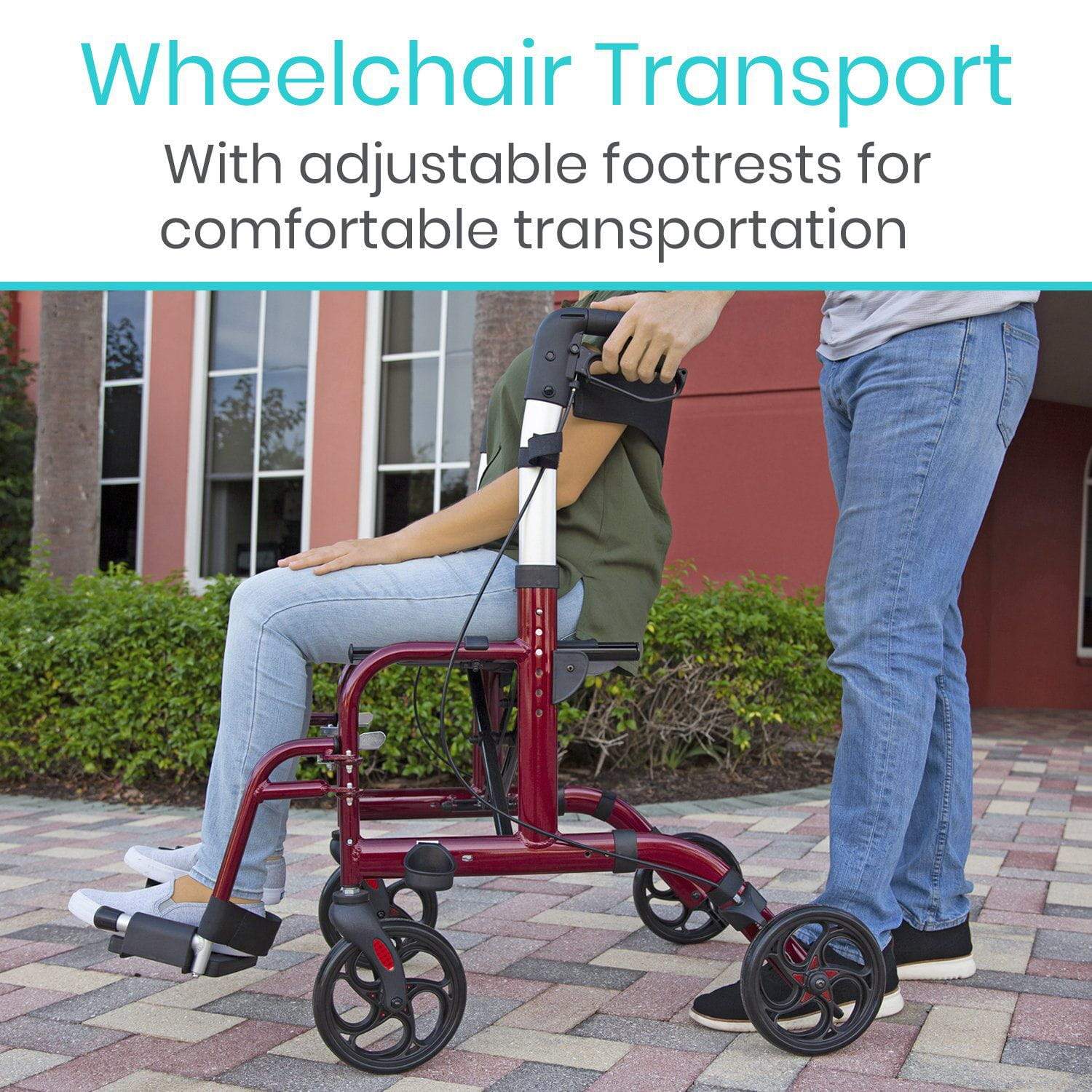 Dim Gray Vive Health Wheelchair Rollator