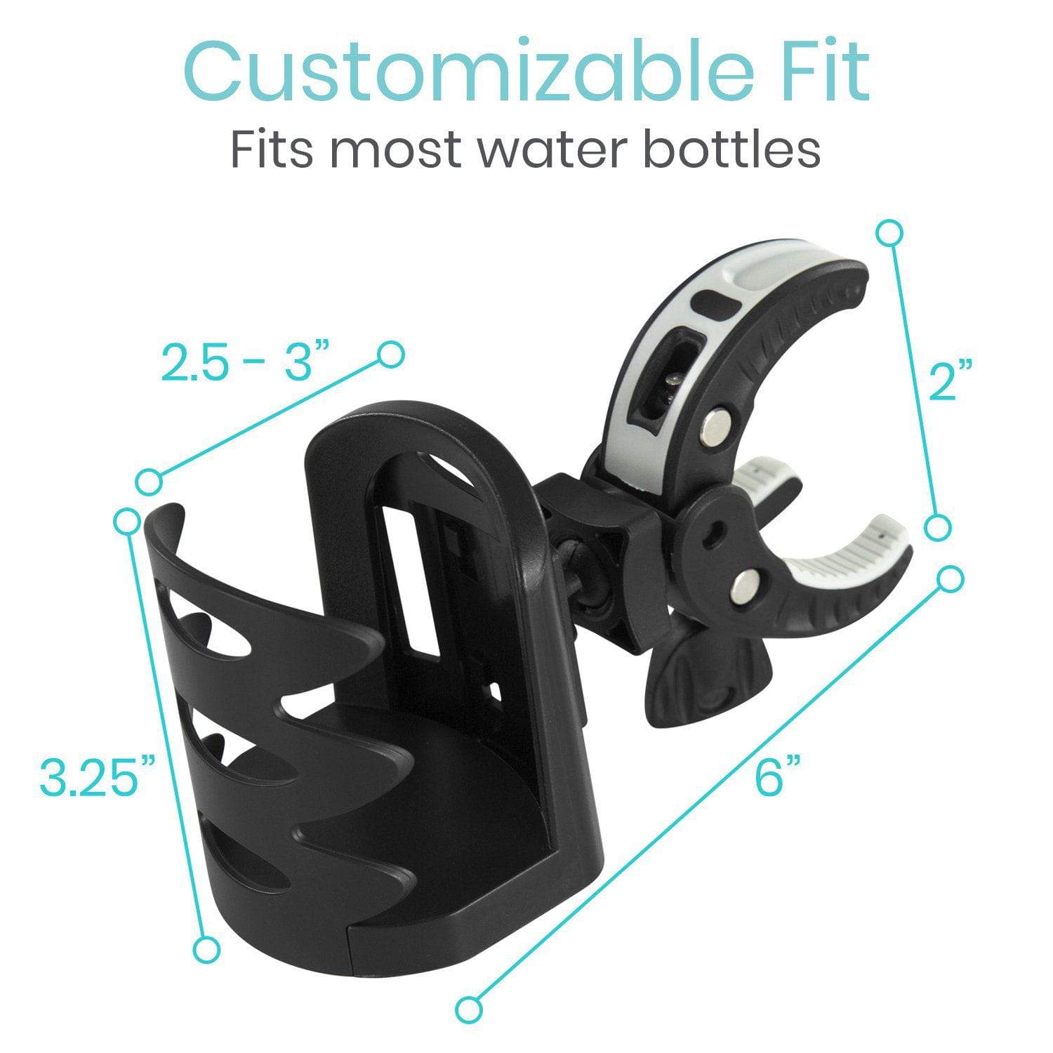 Dark Slate Gray Vive Health Clip On Cup Holder