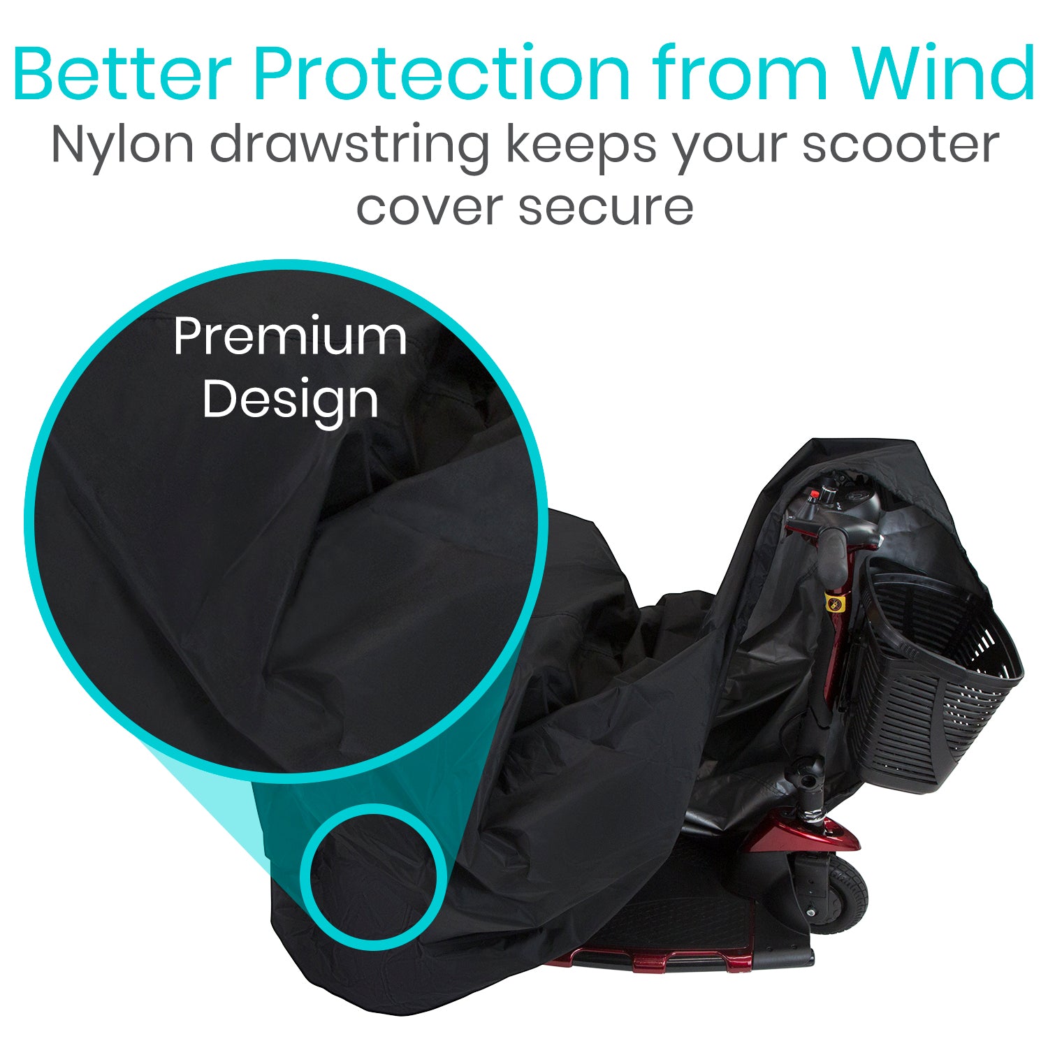 Dark Slate Gray Vive Health Mobility Scooter Cover