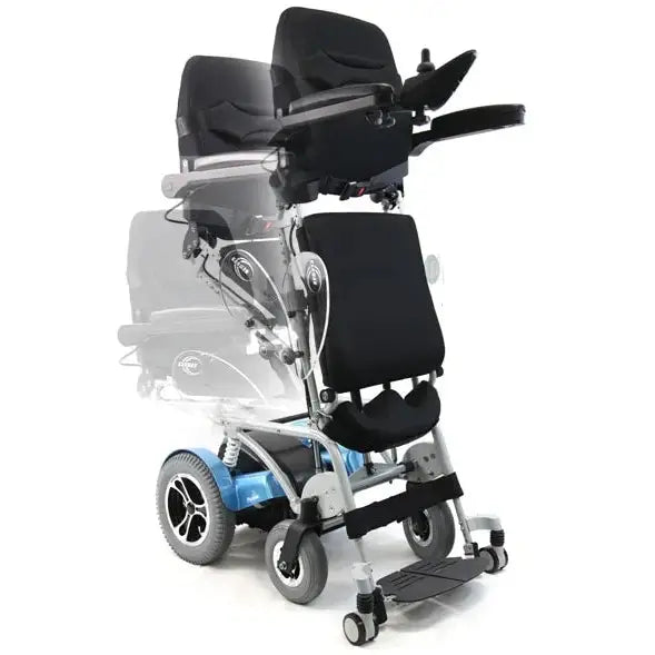 Light Gray Karman XO-202 Stand-Up Power Wheelchair