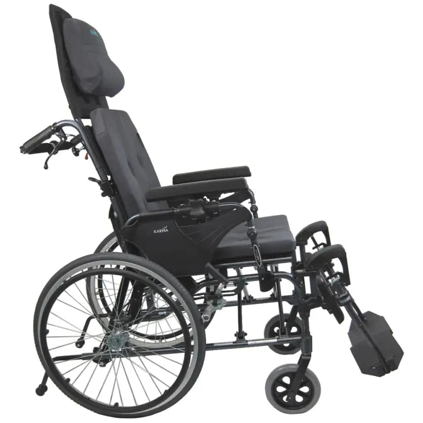 Dark Slate Gray Karman MVP-502 Ultra Lightweight Reclining Manual Wheelchair