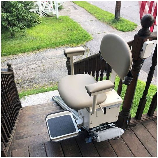 Dark Gray AmeriGlide Outdoor Deluxe Stair Lift