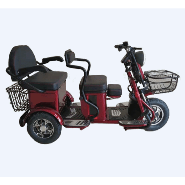 White Smoke Pushpak 2000 48V/35Ah 650W Bariatric 3-Wheel Mobility Scooter