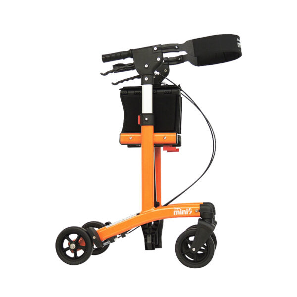 Light Salmon Triumph Escape Mini Folding Portable Rollator
