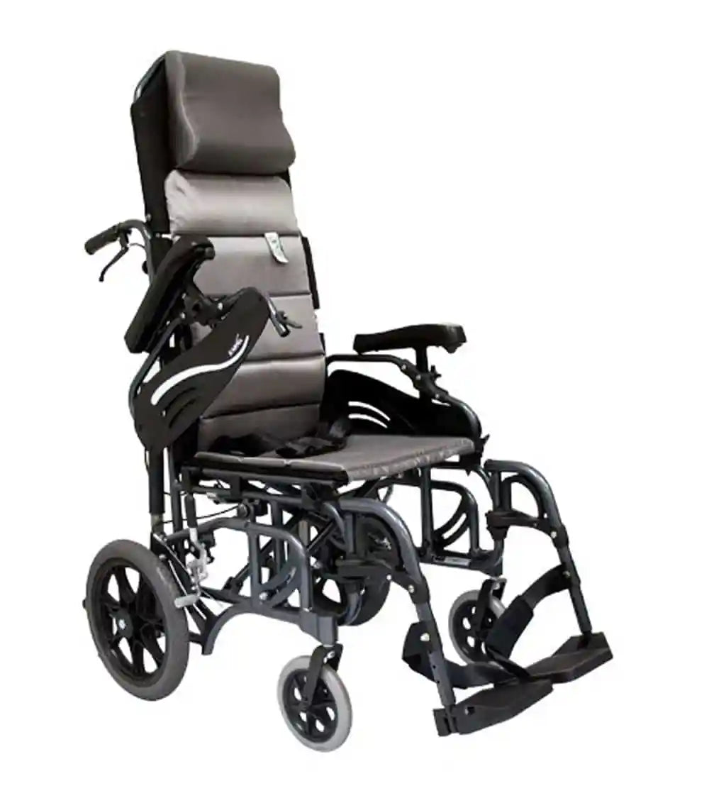 Dark Slate Gray Karman VIP-515-TP Lightweight Tilt-In-Space Manual Wheelchair